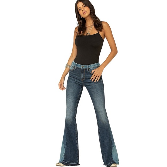 DRIFTWOOD Denim - DRIFTWOOD Cleo Patchwork Flare Jeans